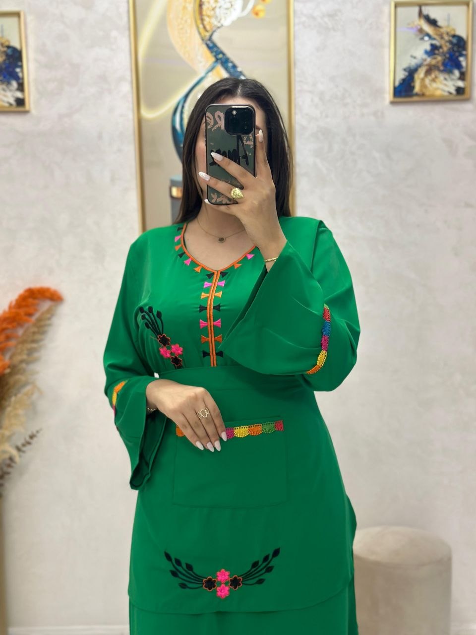 Robe tablier en crêpe