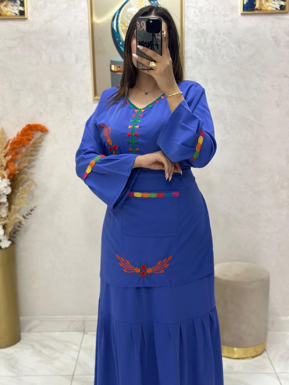 Robe tablier en crêpe