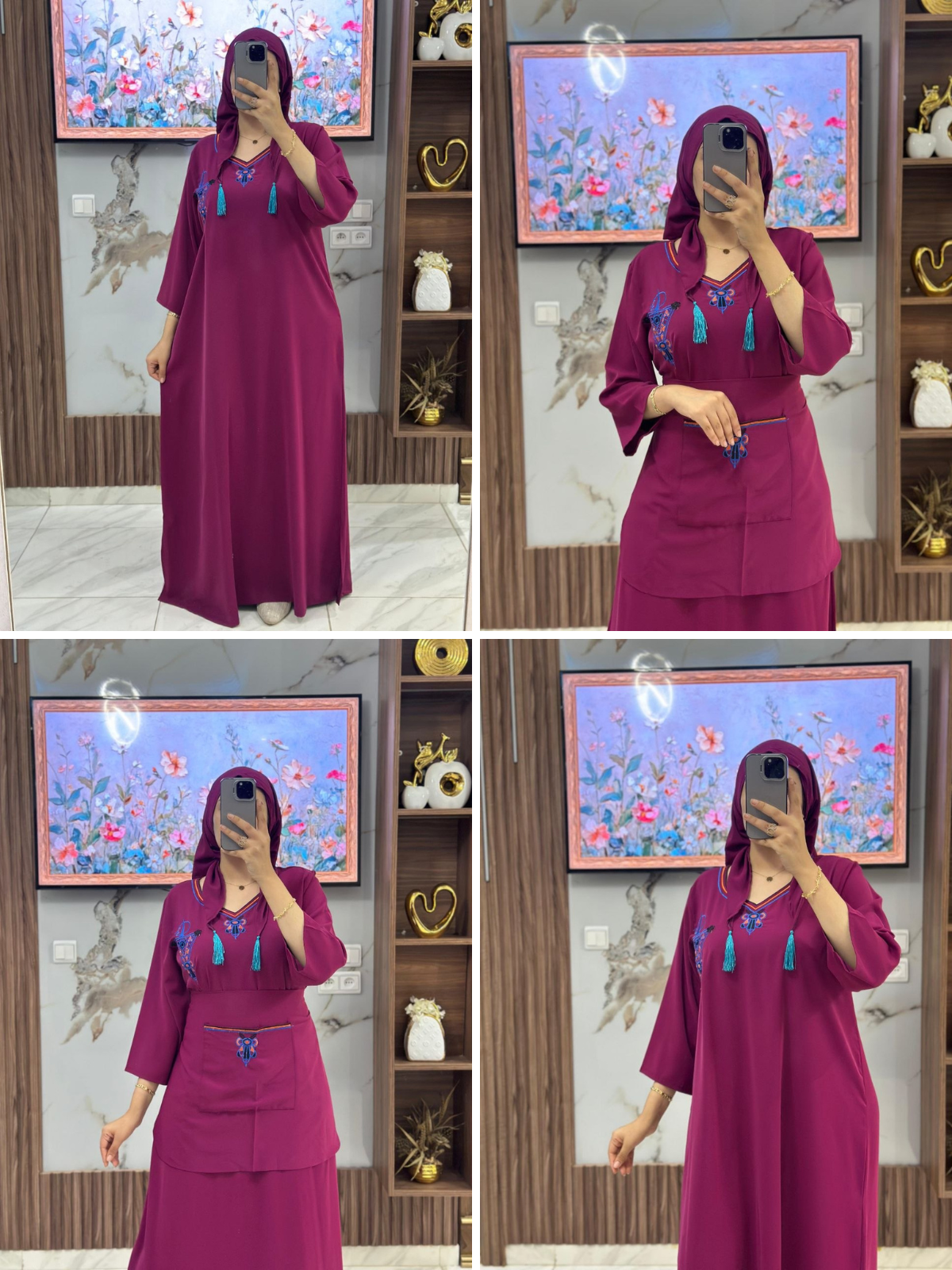 ROBE AVEC TABLIER 3 PIECES