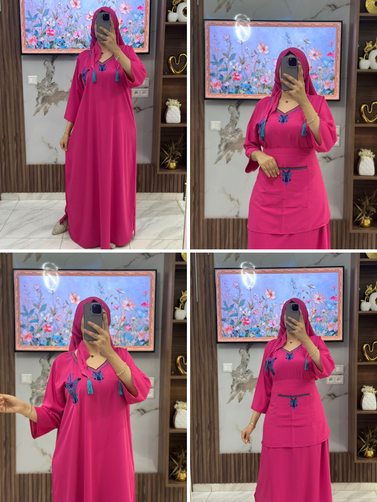 ROBE AVEC TABLIER 3 PIECES