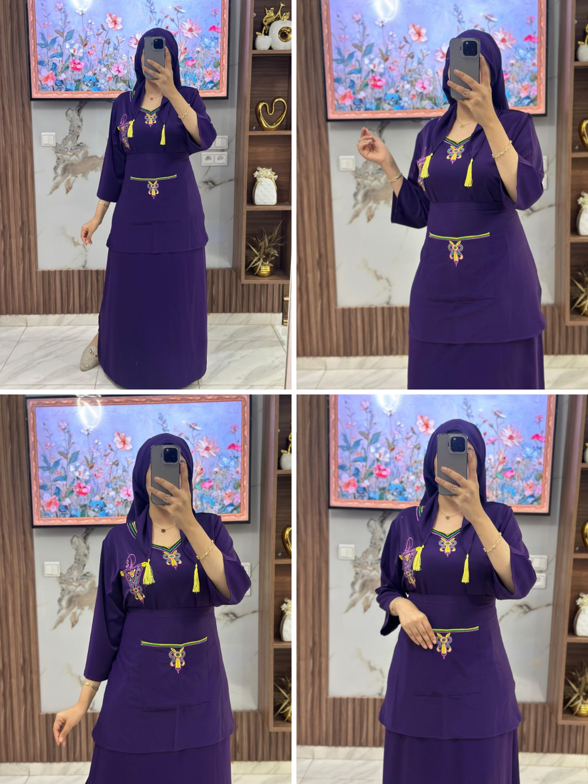 ROBE AVEC TABLIER 3 PIECES
