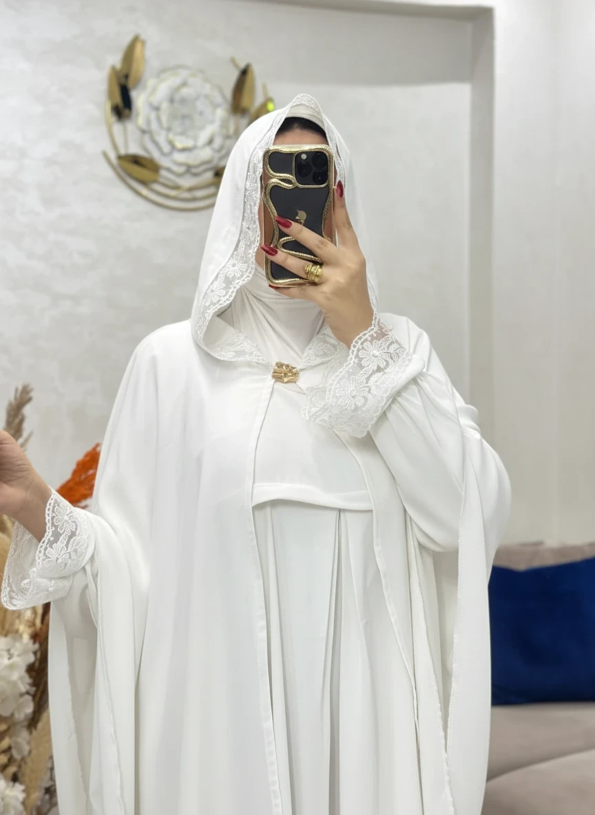 Abaya 2 Pieces en crêpe